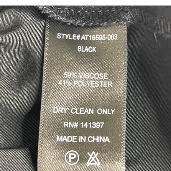 ASTR THE LABEL | Women's Black Wrap Ruffle Hem Side Tie Blouse. |Size XL - Picture 10 of 13